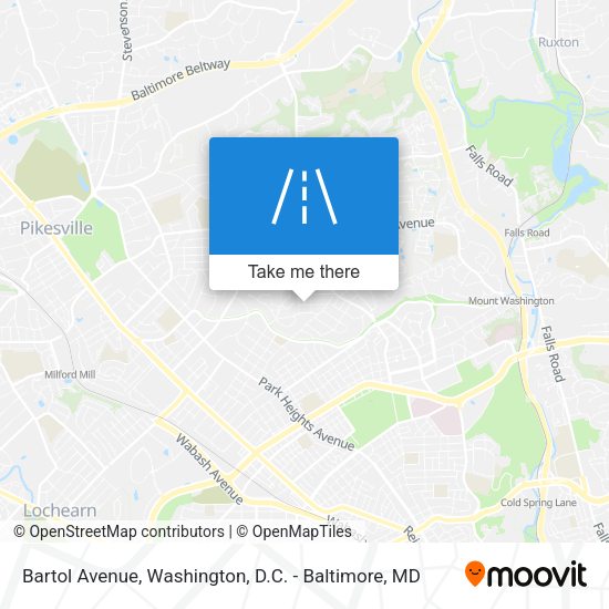 Bartol Avenue map