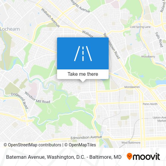 Bateman Avenue map