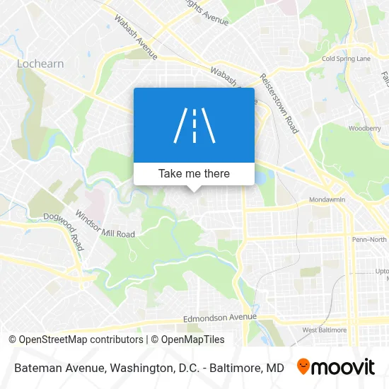 Bateman Avenue map