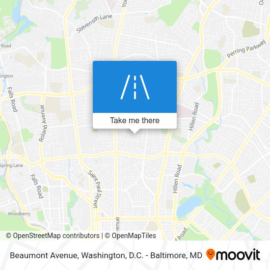 Beaumont Avenue map