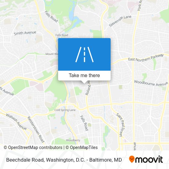 Beechdale Road map