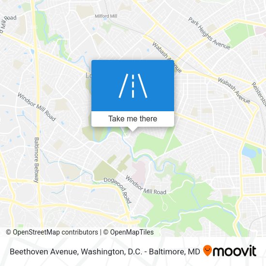 Beethoven Avenue map