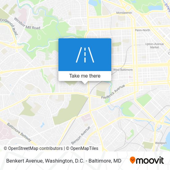 Benkert Avenue map