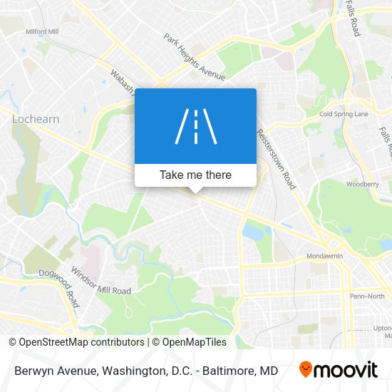 Berwyn Avenue map