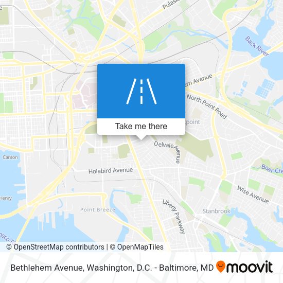 Bethlehem Avenue map