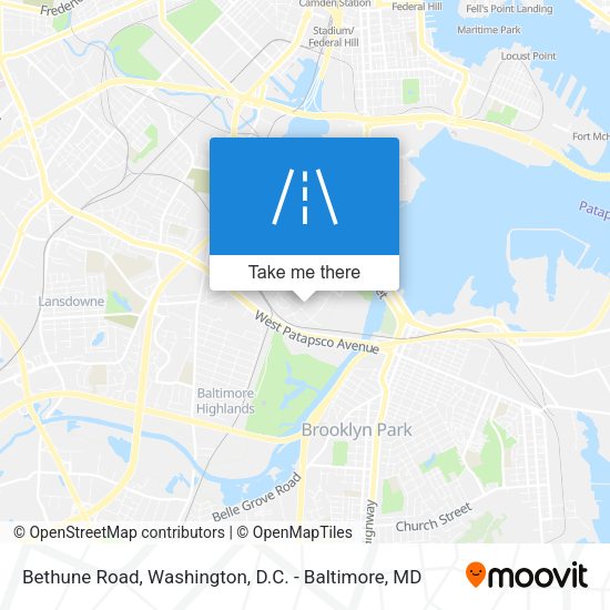 Mapa de Bethune Road