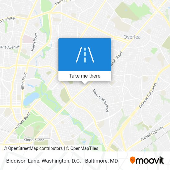 Biddison Lane map