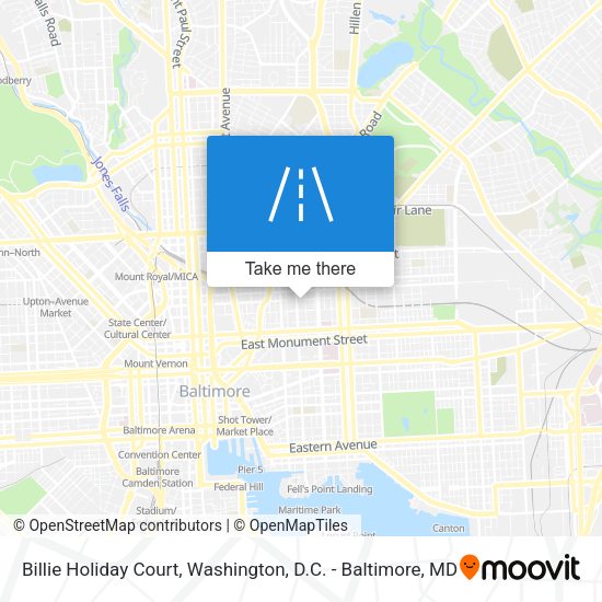 Billie Holiday Court map