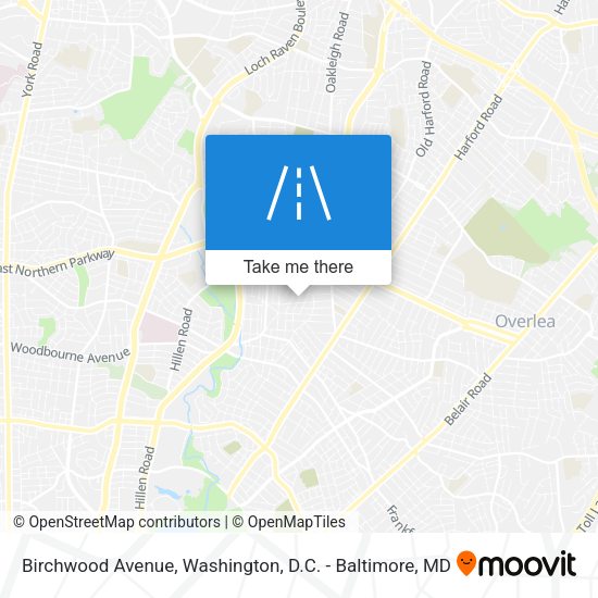 Birchwood Avenue map