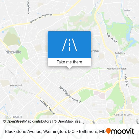 Mapa de Blackstone Avenue