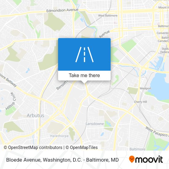 Mapa de Bloede Avenue