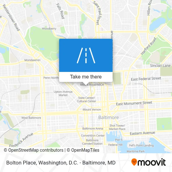 Bolton Place map