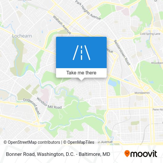 Mapa de Bonner Road