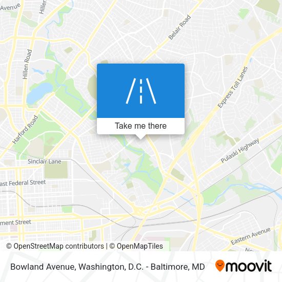 Bowland Avenue map