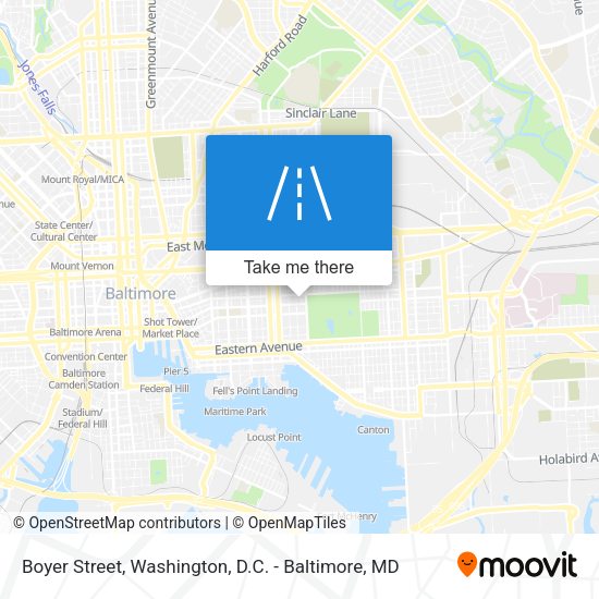 Boyer Street map