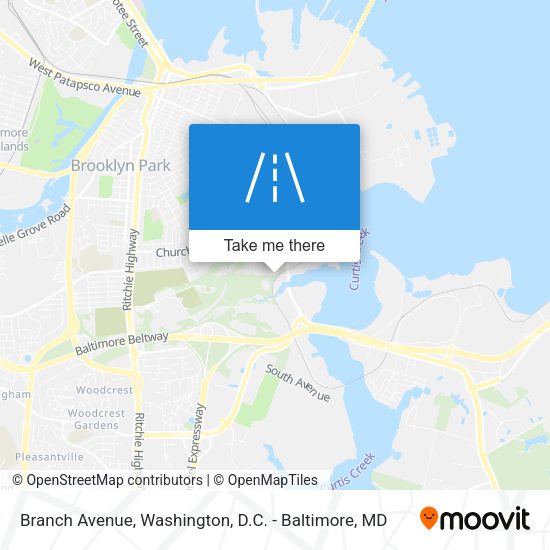 Branch Avenue map