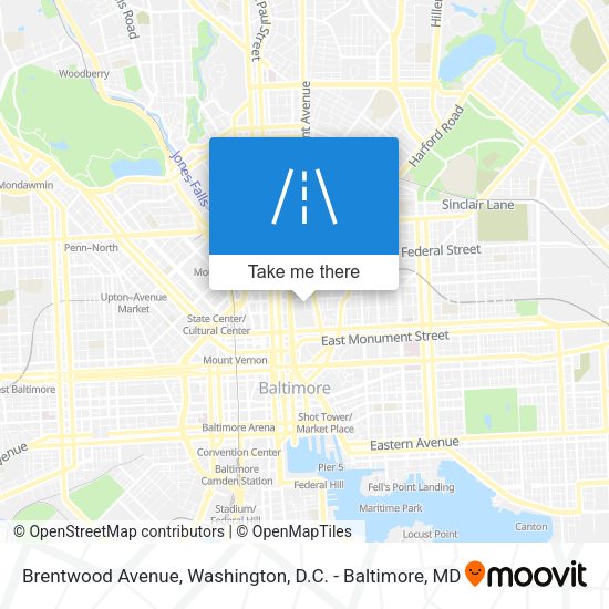 Brentwood Avenue map