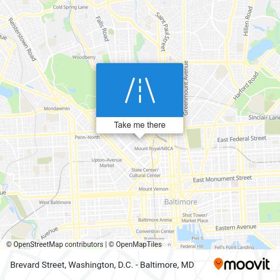 Brevard Street map
