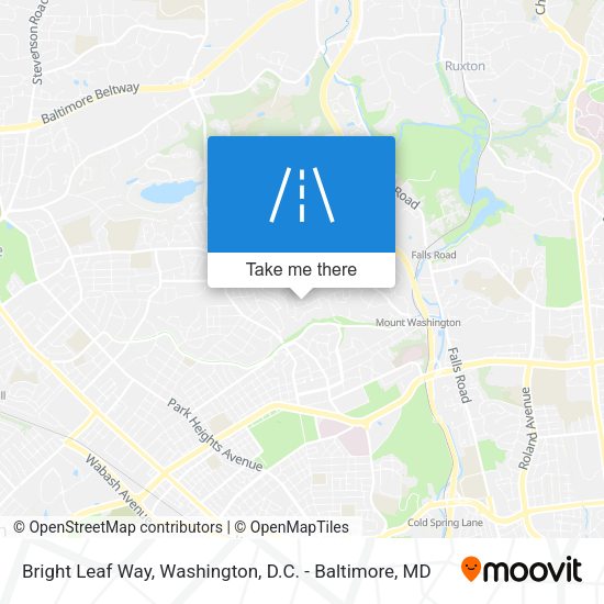 Bright Leaf Way map
