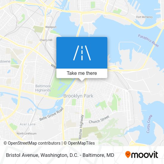 Mapa de Bristol Avenue