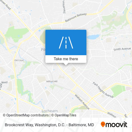 Brookcrest Way map