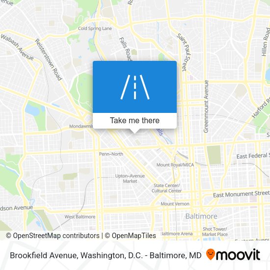 Brookfield Avenue map