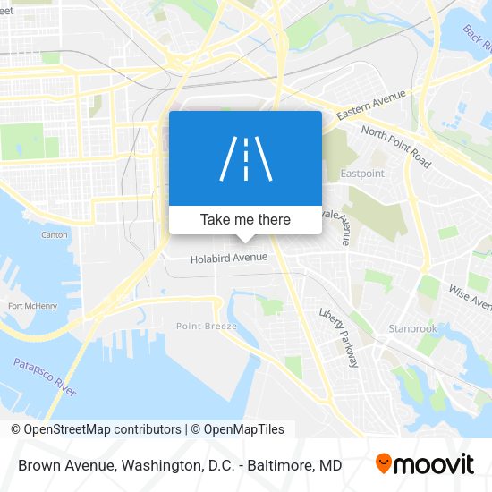 Brown Avenue map