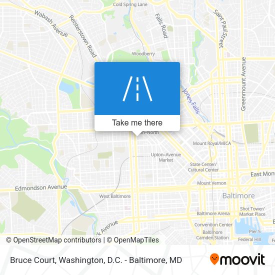Bruce Court map