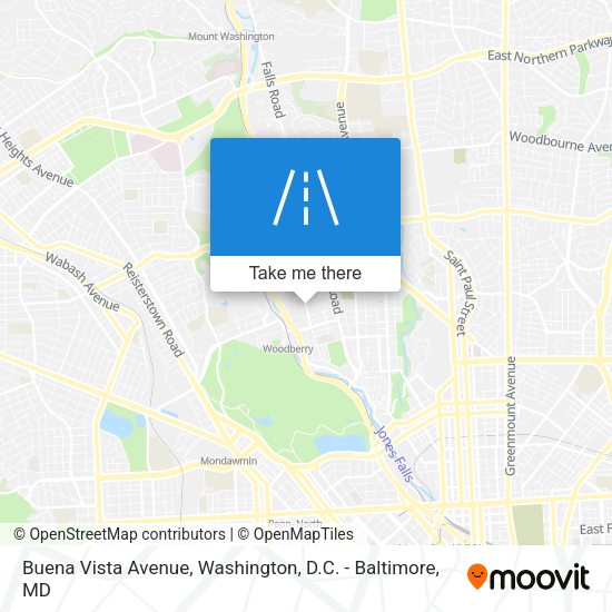 Buena Vista Avenue map
