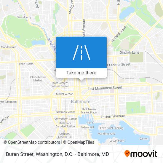 Buren Street map