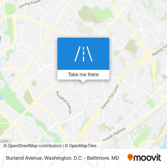 Mapa de Burland Avenue