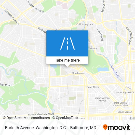Burleith Avenue map