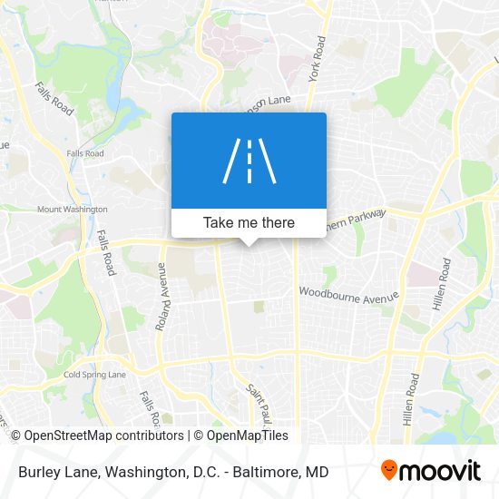 Burley Lane map