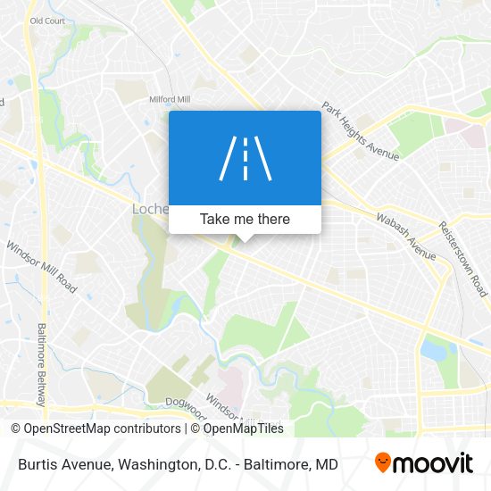 Burtis Avenue map