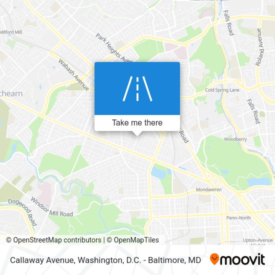 Callaway Avenue map