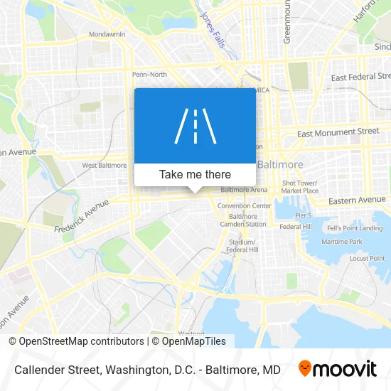 Callender Street map