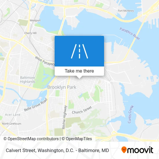 Mapa de Calvert Street