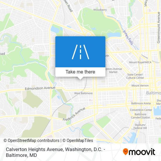Calverton Heights Avenue map