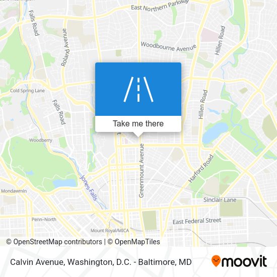 Calvin Avenue map