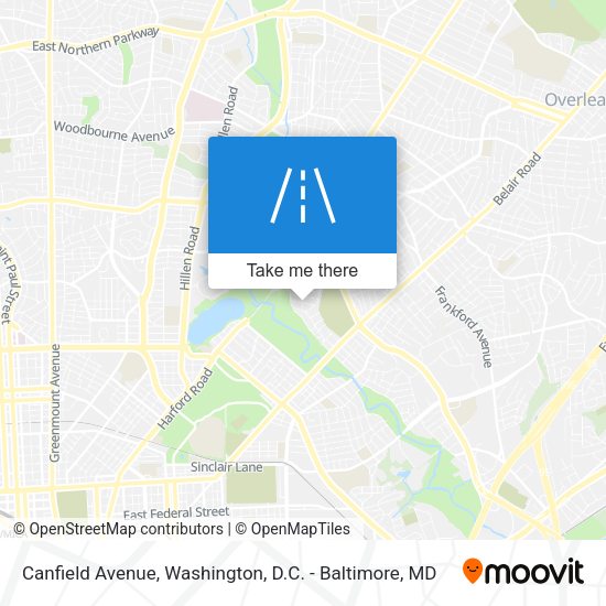 Mapa de Canfield Avenue
