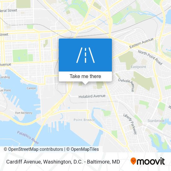 Cardiff Avenue map