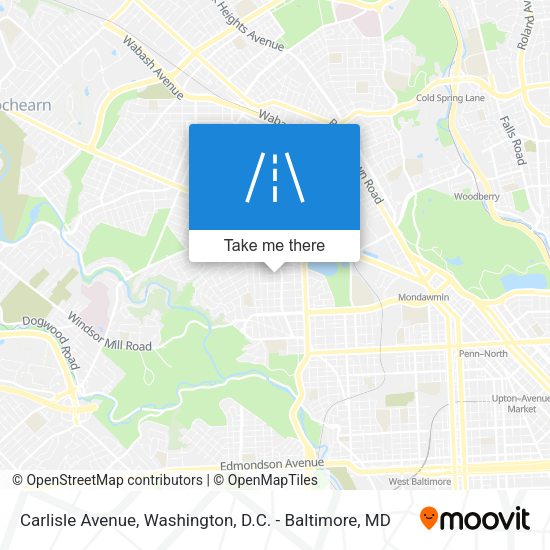 Mapa de Carlisle Avenue