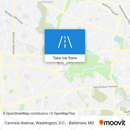 Carmine Avenue map