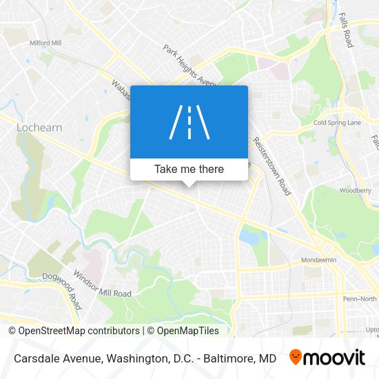Carsdale Avenue map