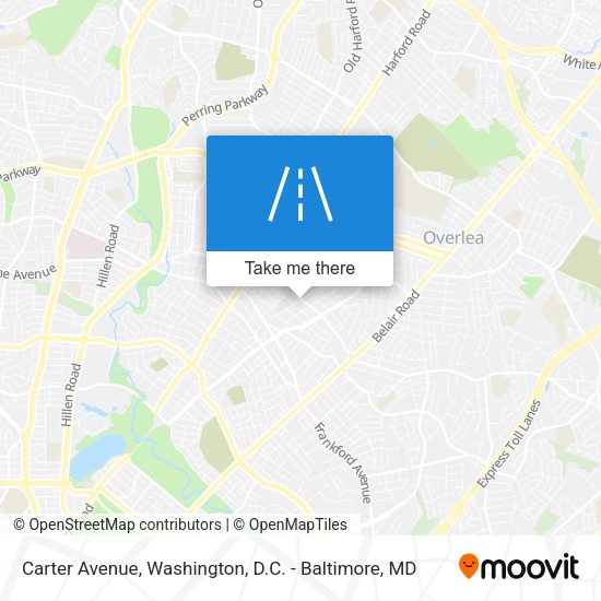 Carter Avenue map