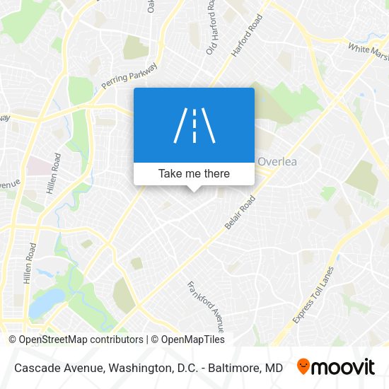 Mapa de Cascade Avenue