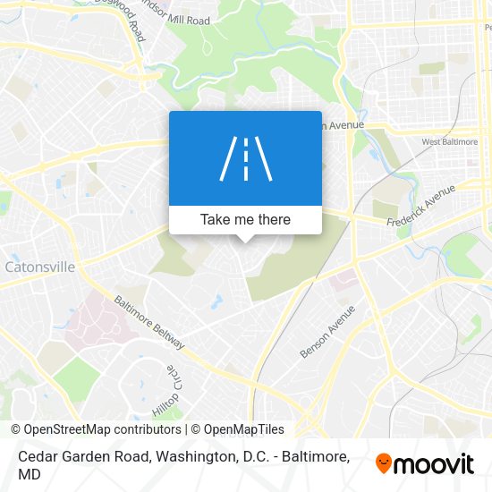 Mapa de Cedar Garden Road