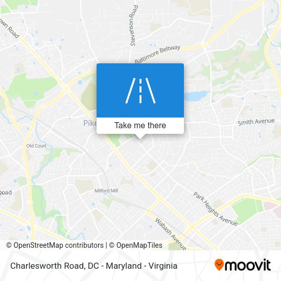 Charlesworth Road map