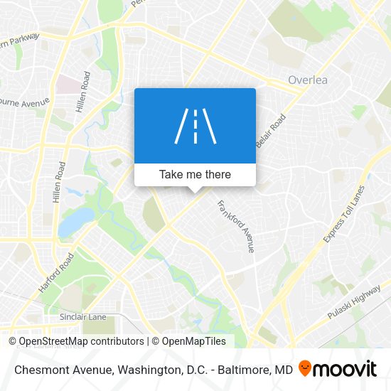 Mapa de Chesmont Avenue