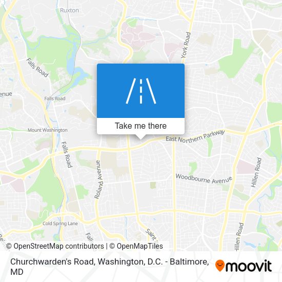 Mapa de Churchwarden's Road